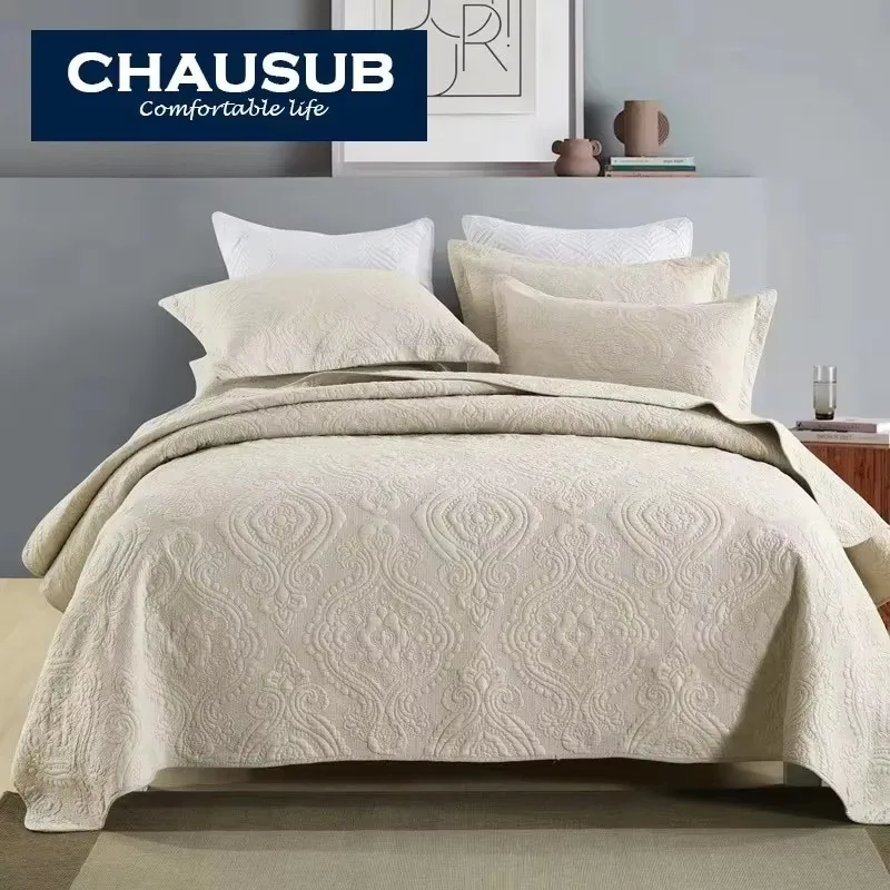 3 шт., однотонное хлопковое покрывало с вышивкой, комплект одеял, легкое летнее покрывало, стеганое одеяло King Queen Size
3 шт., однотонное хлопковое покрывало с вышивкой, комплект одеял, легкое летнее покрывало, стеганое одеяло King Queen Size