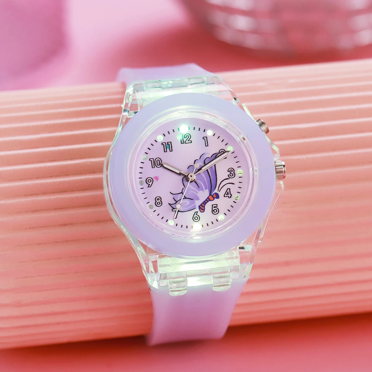New Fashion Gorgeous Glowing Watch Silicone Strap Quartz Watch for Christmas and Halloween Gifts
New Fashion Gorgeous Glowing Watch Silicone Strap Quartz Watch for Christmas and Halloween Gifts