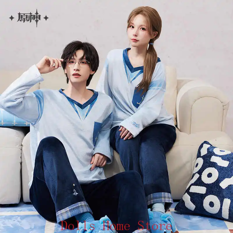 Game Genshin Impact Neuvillette Theme Impression Series Warm Homewear Set Hairband Cosplay Costume Couple's Pajama Nightwear
Game Genshin Impact Neuvillette Theme Impression Series Warm Homewear Set Hairband Cosplay Costume Couple's Pajama Nightwear