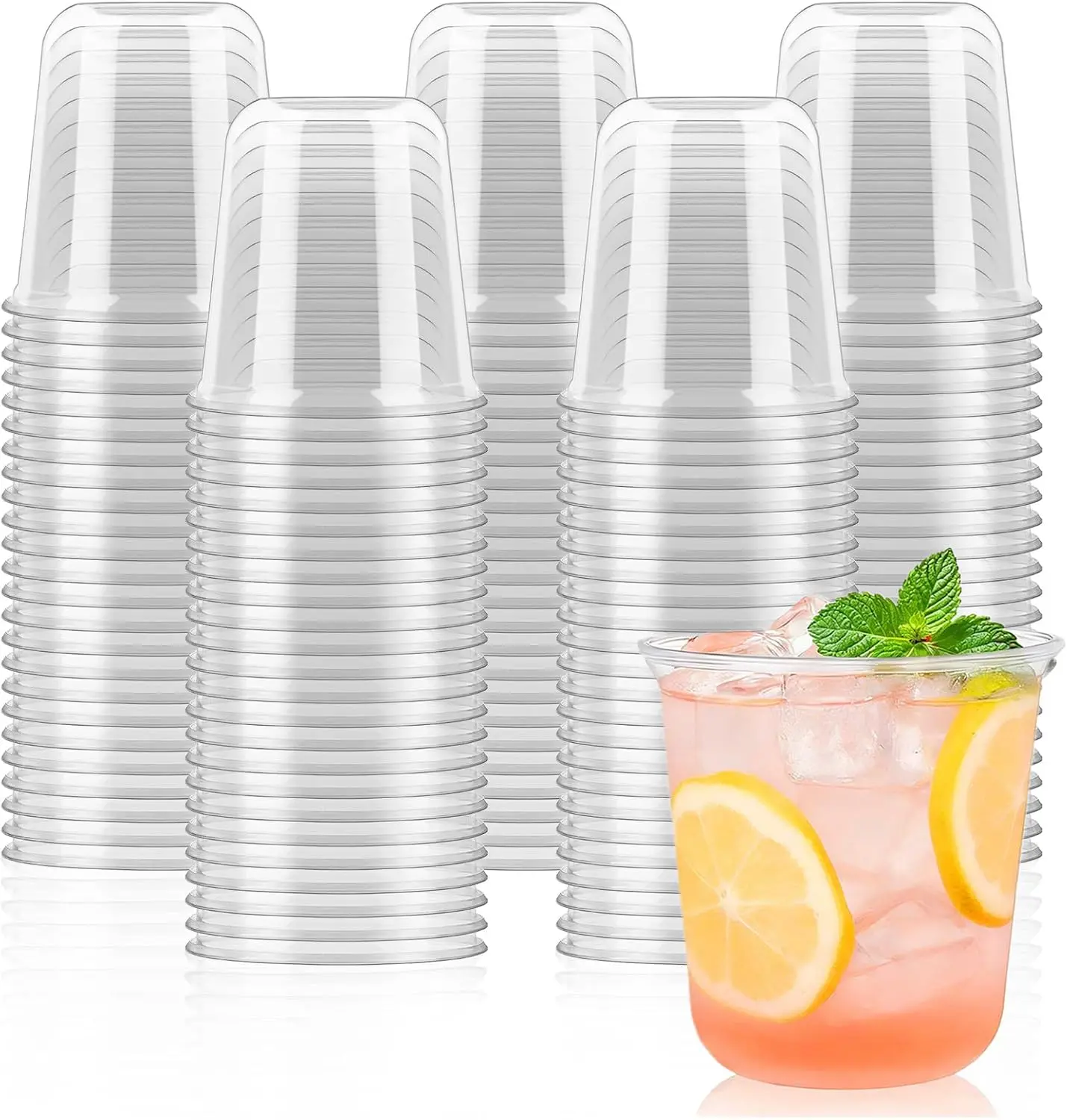 50 Pcs 12 oz Clear Plastic Cups Disposable Stemless Wine Glasses for Parties Weddings
50 Pcs 12 oz Clear Plastic Cups Disposable Stemless Wine Glasses for Parties Weddings