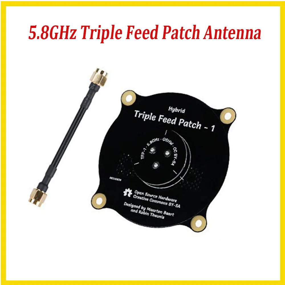 5.8GHz Triple Feed Patch Antenna SMA / RP SMA Directional Circularly Polarized Antenna for FPV Fatshark Goggles RC Drone
5.8GHz Triple Feed Patch Antenna SMA / RP SMA Directional Circularly Polarized Antenna for FPV Fatshark Goggles RC Drone
