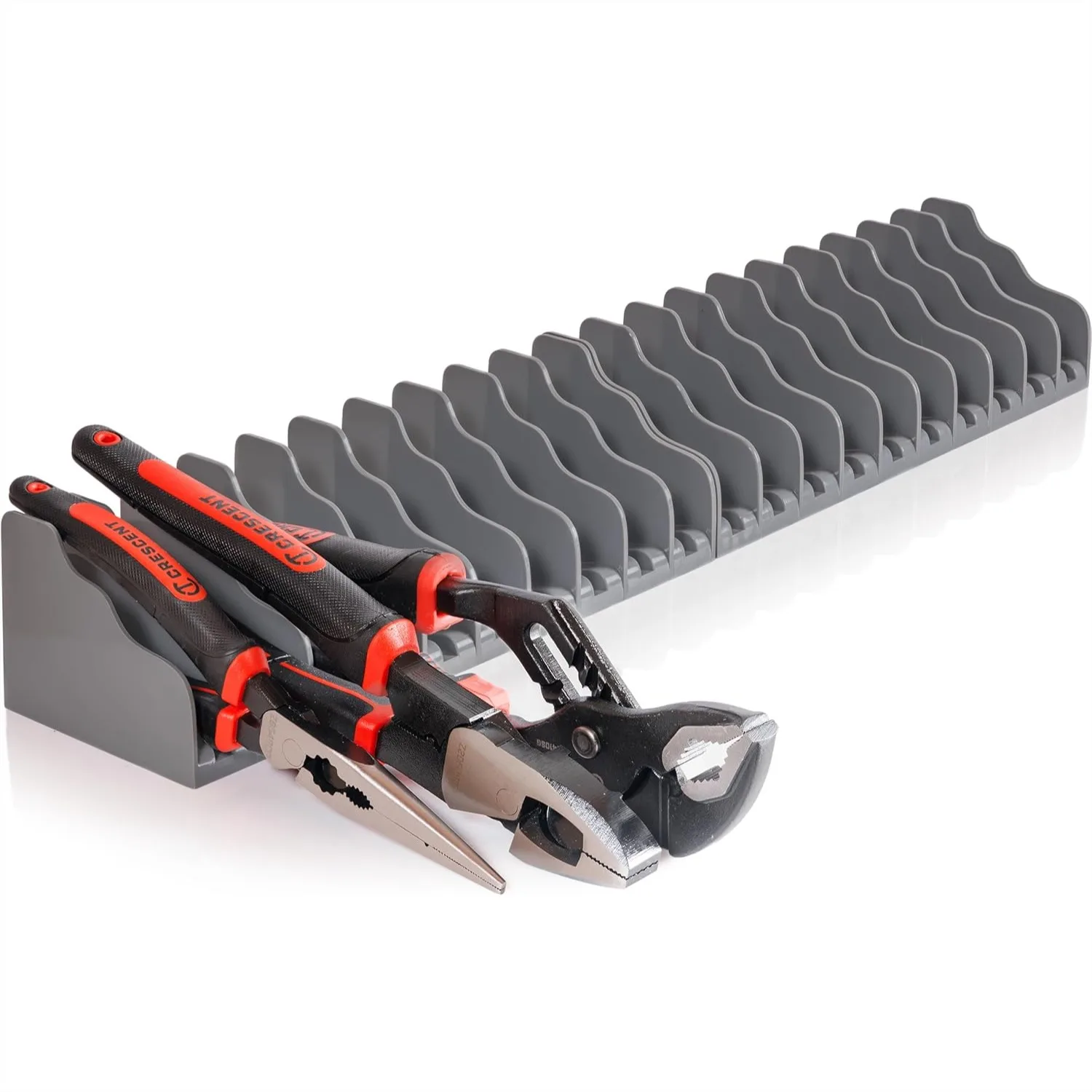 Plier and Wrench Organizer Rack 2 Pack, Low Profile Tool Tray for Drawer, Space Saving Storage for Pliers, Wrenches,
Plier and Wrench Organizer Rack 2 Pack, Low Profile Tool Tray for Drawer, Space Saving Storage for Pliers, Wrenches,