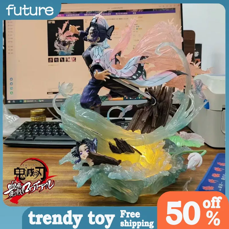 31cm Kochou Kanae Anime Figure Demon Slayer Double Head Statue Scene Boxed Model Static Decoration Desktop Collect Figurine Toys
31cm Kochou Kanae Anime Figure Demon Slayer Double Head Statue Scene Boxed Model Static Decoration Desktop Collect Figurine Toys