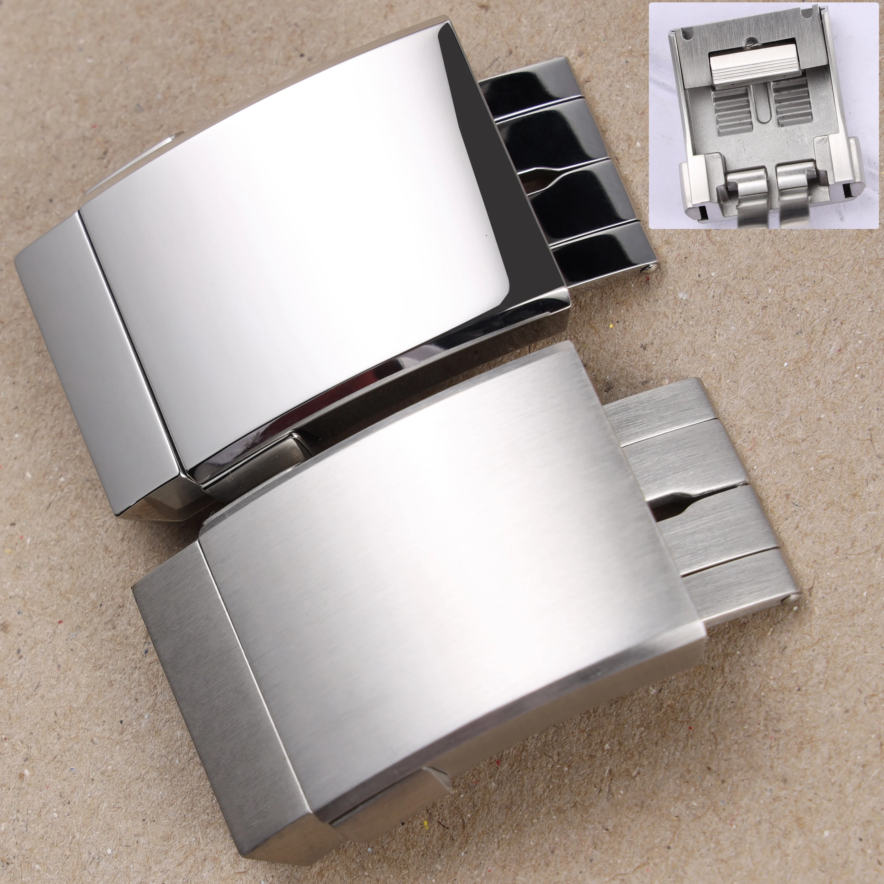 New brushed polished stainless steel 20mm glidelock deployment clasp for Breitling watch folding buckle metal accessory
New brushed polished stainless steel 20mm glidelock deployment clasp for Breitling watch folding buckle metal accessory