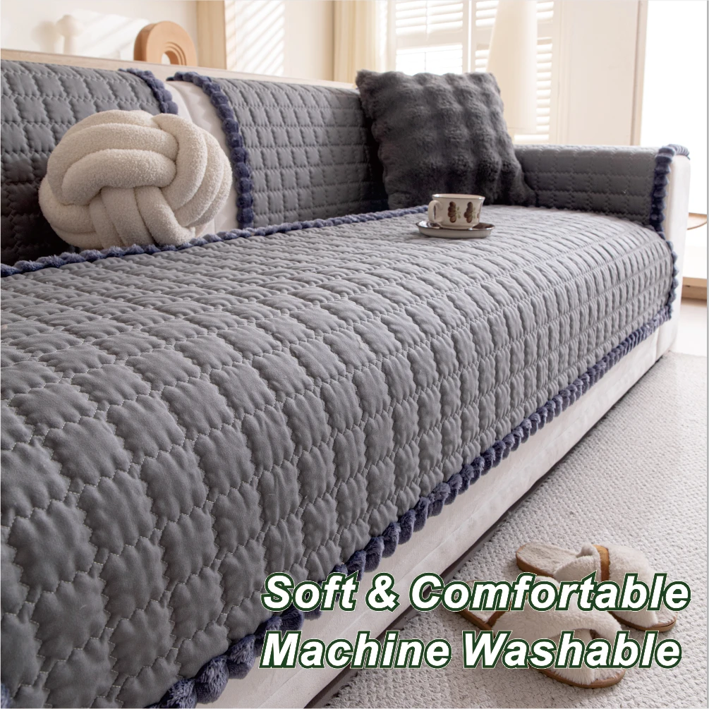 Grid pattern sofa cushion cover solid color anti slip machine washable suitable for home hotel terraces
Grid pattern sofa cushion cover solid color anti slip machine washable suitable for home hotel terraces