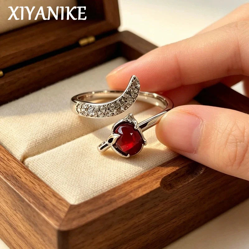 XIYANIKE Red Stone Fox Adjustable Finger Rings For Women Girl Vintage Animal Fashion New Jewelry Gift Party Wholesale кольцо
XIYANIKE Red Stone Fox Adjustable Finger Rings For Women Girl Vintage Animal Fashion New Jewelry Gift Party Wholesale кольцо