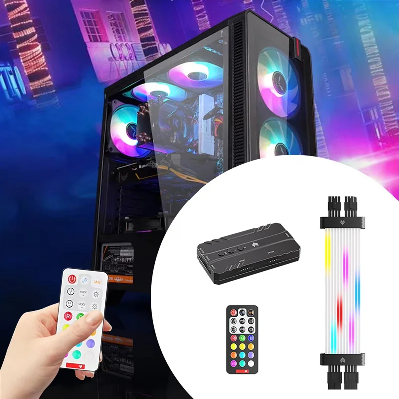 AT93-8Pin ARGB Кабель питания видеокарты RGB Удлинительный кабель питания RGB Кабель блока питания для видеокарты 30XX 40XX
AT93-8Pin ARGB Кабель питания видеокарты RGB Удлинительный кабель питания RGB Кабель блока питания для видеокарты 30XX 40XX
