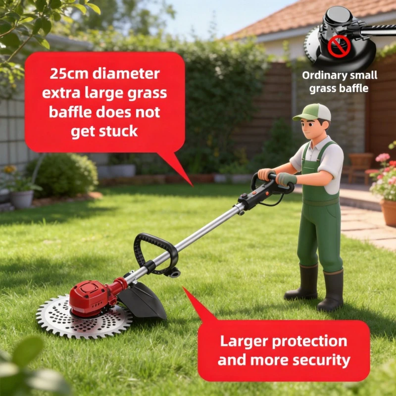 Rechargeable Lithium Battery Electric Lawn Mower, Compact Multifunctional Tool for Household Garden Care
Rechargeable Lithium Battery Electric Lawn Mower, Compact Multifunctional Tool for Household Garden Care