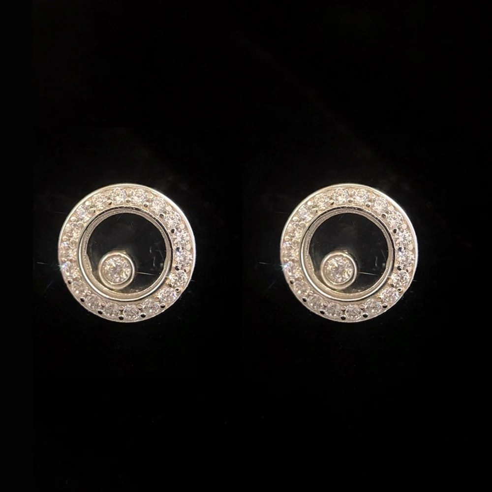 2022 Hot Brand Pure 925 Sterling Silver Earrings Small Round Lucky Diamond Round Back Stud Earrings Happy Jewelry Luxury Quality
2022 Hot Brand Pure 925 Sterling Silver Earrings Small Round Lucky Diamond Round Back Stud Earrings Happy Jewelry Luxury Quality