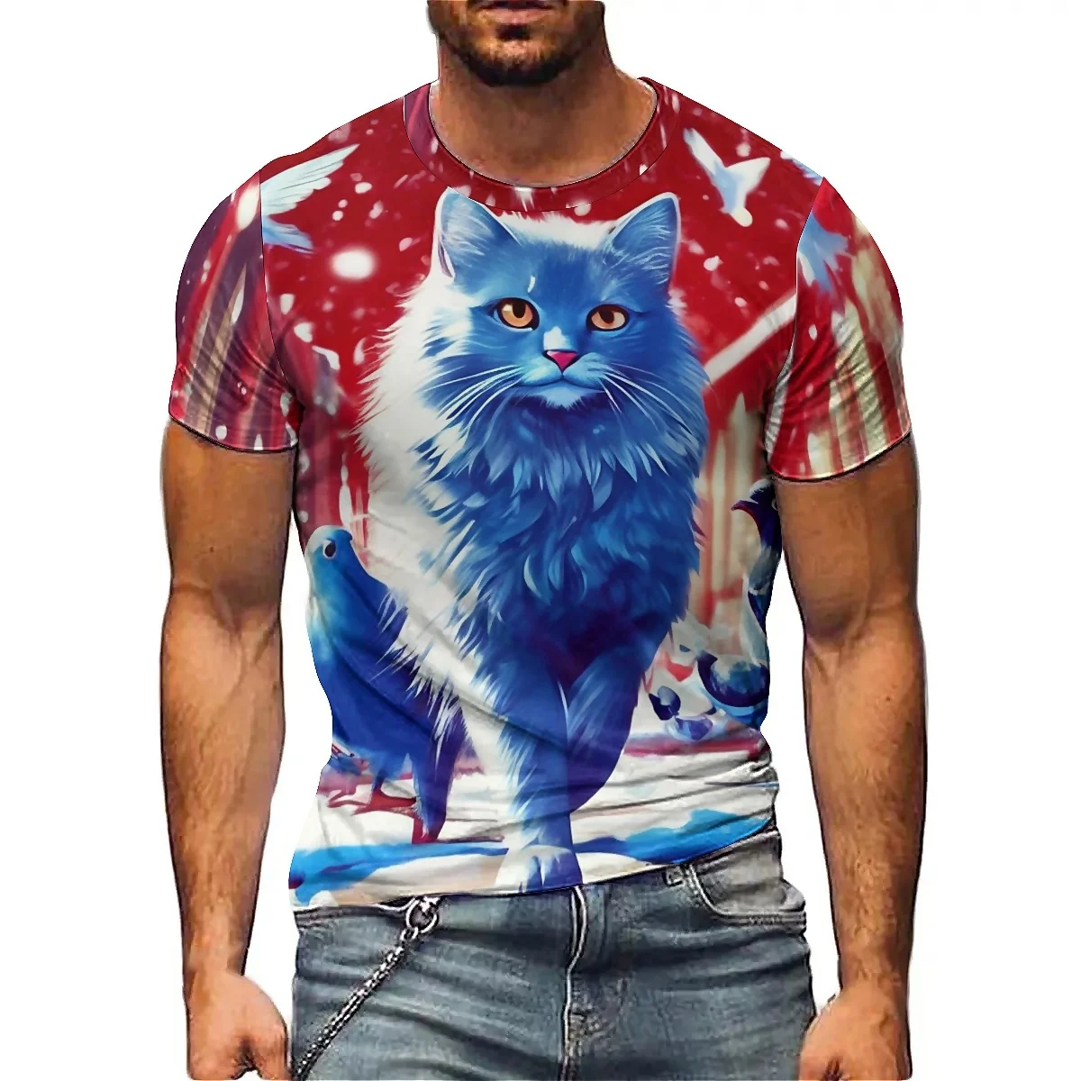 Men's Hawaiian Style Daily Wear 3D Printed Short-Sleeve T-Shirt - 3D Short-Sleeve, Crew Neck
Men's Hawaiian Style Daily Wear 3D Printed Short-Sleeve T-Shirt - 3D Short-Sleeve, Crew Neck