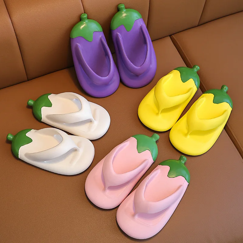 Children Eggplant Slippers Non-slip Deodorant Stepping on Shit Feeling Medium Large Boys Girls Children Wearing Beach Flip-flops
Children Eggplant Slippers Non-slip Deodorant Stepping on Shit Feeling Medium Large Boys Girls Children Wearing Beach Flip-flops