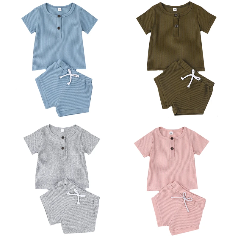 0-24M Summer Infant Baby Girls Boys Clothing Suit Baby Boys Girls Clothes Set Short Sleeve Cotton Solid Color T-shirt +Shorts
0-24M Summer Infant Baby Girls Boys Clothing Suit Baby Boys Girls Clothes Set Short Sleeve Cotton Solid Color T-shirt +Shorts