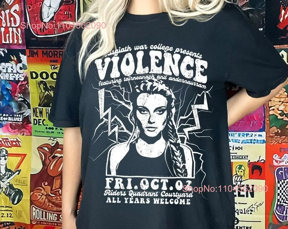 Violence Retro Concert Band T Shirt OFFICIALLY LICENSED Rebecca Yarros Fourth Wing Violet 'Violence' Sorrengail
Violence Retro Concert Band T Shirt OFFICIALLY LICENSED Rebecca Yarros Fourth Wing Violet 'Violence' Sorrengail