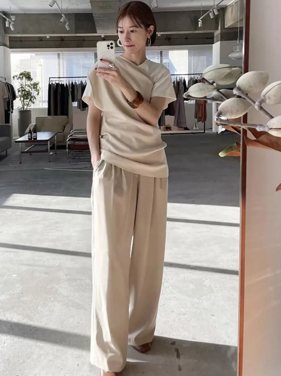 Folded High Waist Casual Pants for Women Commute Straight Leg Loose Long Trousers Summer 2023 Fashionable Versatile
Folded High Waist Casual Pants for Women Commute Straight Leg Loose Long Trousers Summer 2023 Fashionable Versatile