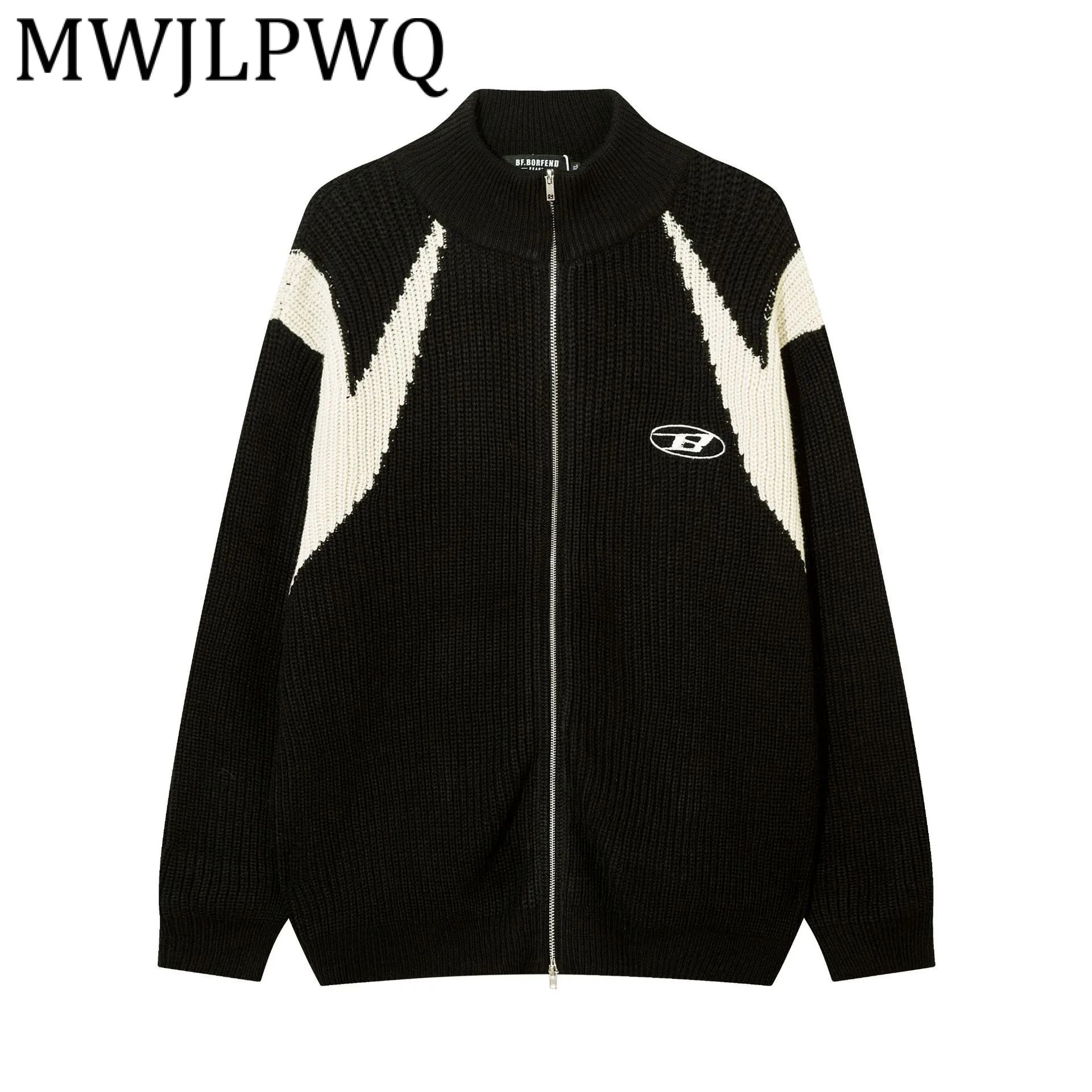 MWJLPWQ вязаный кардиган на молнии в американском стиле, свитер, мужская водолазка с длинным рукавом, утолщенные повседневные топы с цветными блоками, новинка 21323
MWJLPWQ вязаный кардиган на молнии в американском стиле, свитер, мужская водолазка с длинным рукавом, утолщенные повседневные топы с цветными блоками, новинка 21323