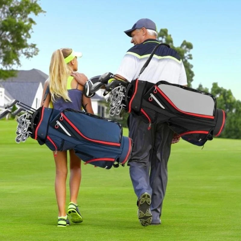 9.5 Inch Golf Cart Bag with 14 Way Dividers Top Organizer-Navy
9.5 Inch Golf Cart Bag with 14 Way Dividers Top Organizer-Navy