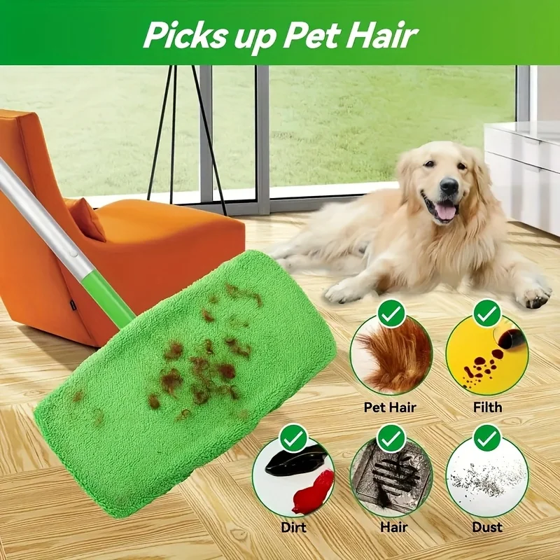 Reusable Ultra-fine Fiber Mop Pads, Excellent Water Absorption, Strong Adhesion Replacement Cleaning Pads Compatible with Most S
Reusable Ultra-fine Fiber Mop Pads, Excellent Water Absorption, Strong Adhesion Replacement Cleaning Pads Compatible with Most S