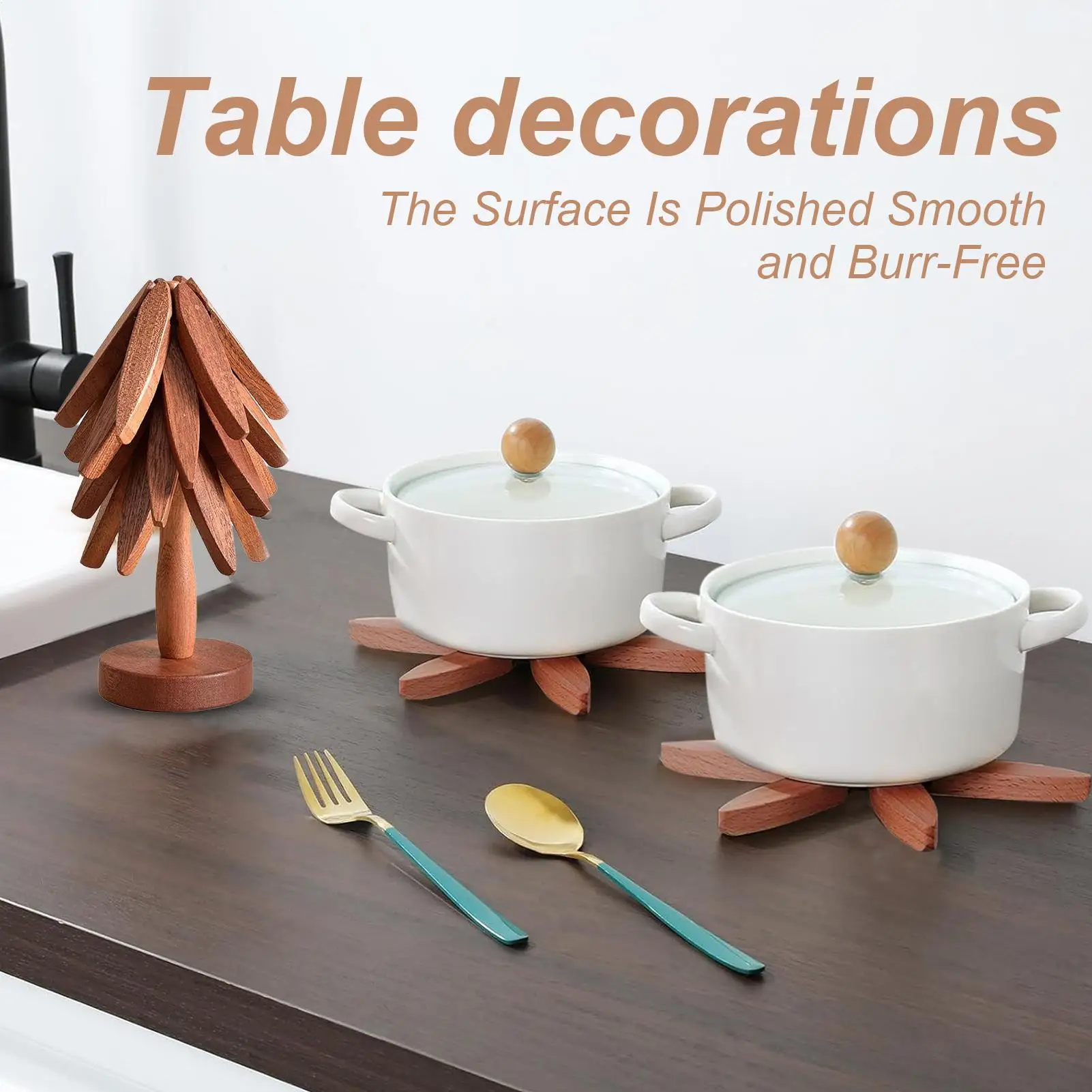 Деревянный набор подставок в виде дерева, термостойкие подставки, подставки, подставки для сковороды, устойчивый к ожогом, твердый черный орех для кухни, гостиной
Деревянный набор подставок в виде дерева, термостойкие подставки, подставки, подставки для сковороды, устойчивый к ожогом, твердый черный орех для кухни, гостиной