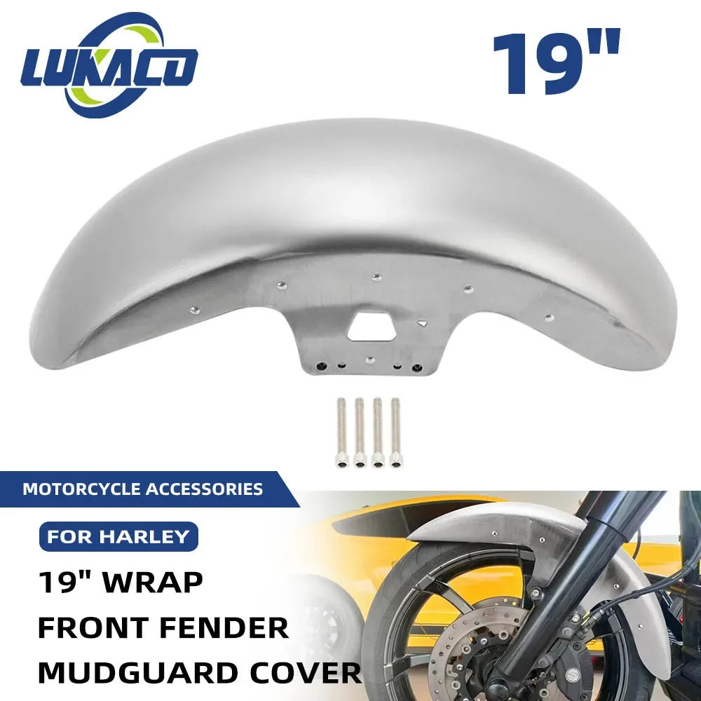 Motorcycle 19" Steel Unpainted Wrap Front Fender Mudguard Cover For Harley Touring Road King Electra Street Road Glide 2014-up
Motorcycle 19" Steel Unpainted Wrap Front Fender Mudguard Cover For Harley Touring Road King Electra Street Road Glide 2014-up