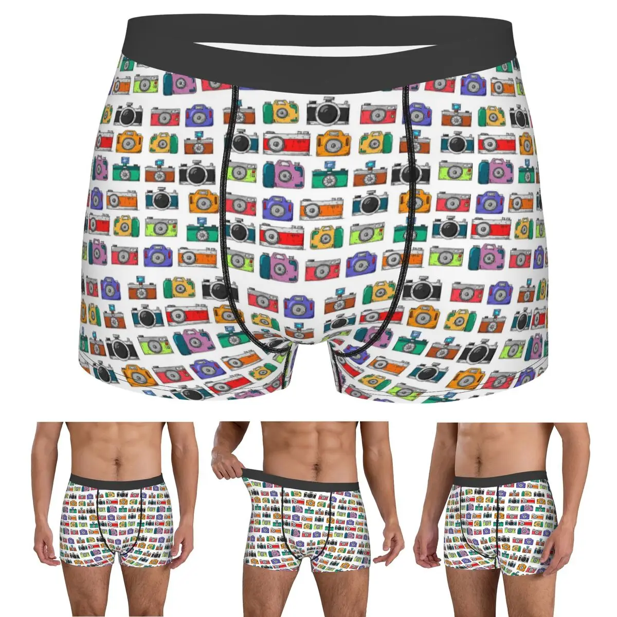 Boxer Underpants Shorts Retro Camera Panties Men's Comfortable Underwear for Homme Man Boyfriend Gifts
Boxer Underpants Shorts Retro Camera Panties Men's Comfortable Underwear for Homme Man Boyfriend Gifts