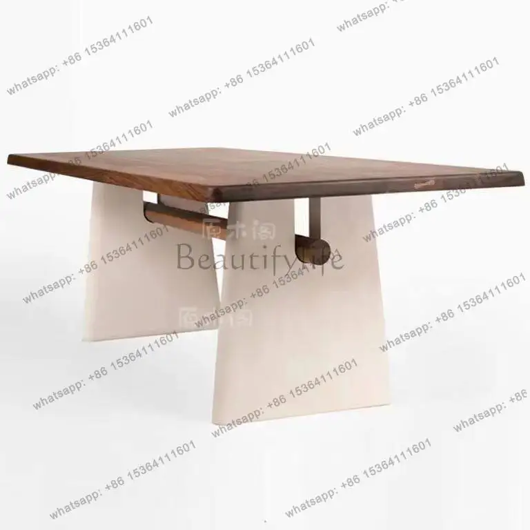 LS medieval wabi style solid wood dining table simple modern designer desk Nordic retro style
LS medieval wabi style solid wood dining table simple modern designer desk Nordic retro style