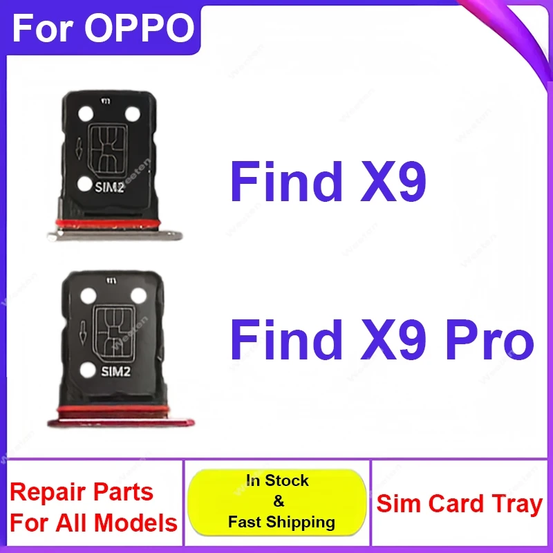 SIM Card Tray Adapter For OPPO Find X9 Find X9 Pro Sim Card Holder Slot Reader Replacement Repair Parts
SIM Card Tray Adapter For OPPO Find X9 Find X9 Pro Sim Card Holder Slot Reader Replacement Repair Parts