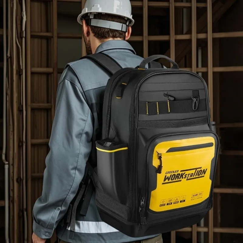 Tools Backpack Thickened Multifunctional Tool Bag Electrician Wear-resistant and Portable Tool Storage Tools Packaging
Tools Backpack Thickened Multifunctional Tool Bag Electrician Wear-resistant and Portable Tool Storage Tools Packaging