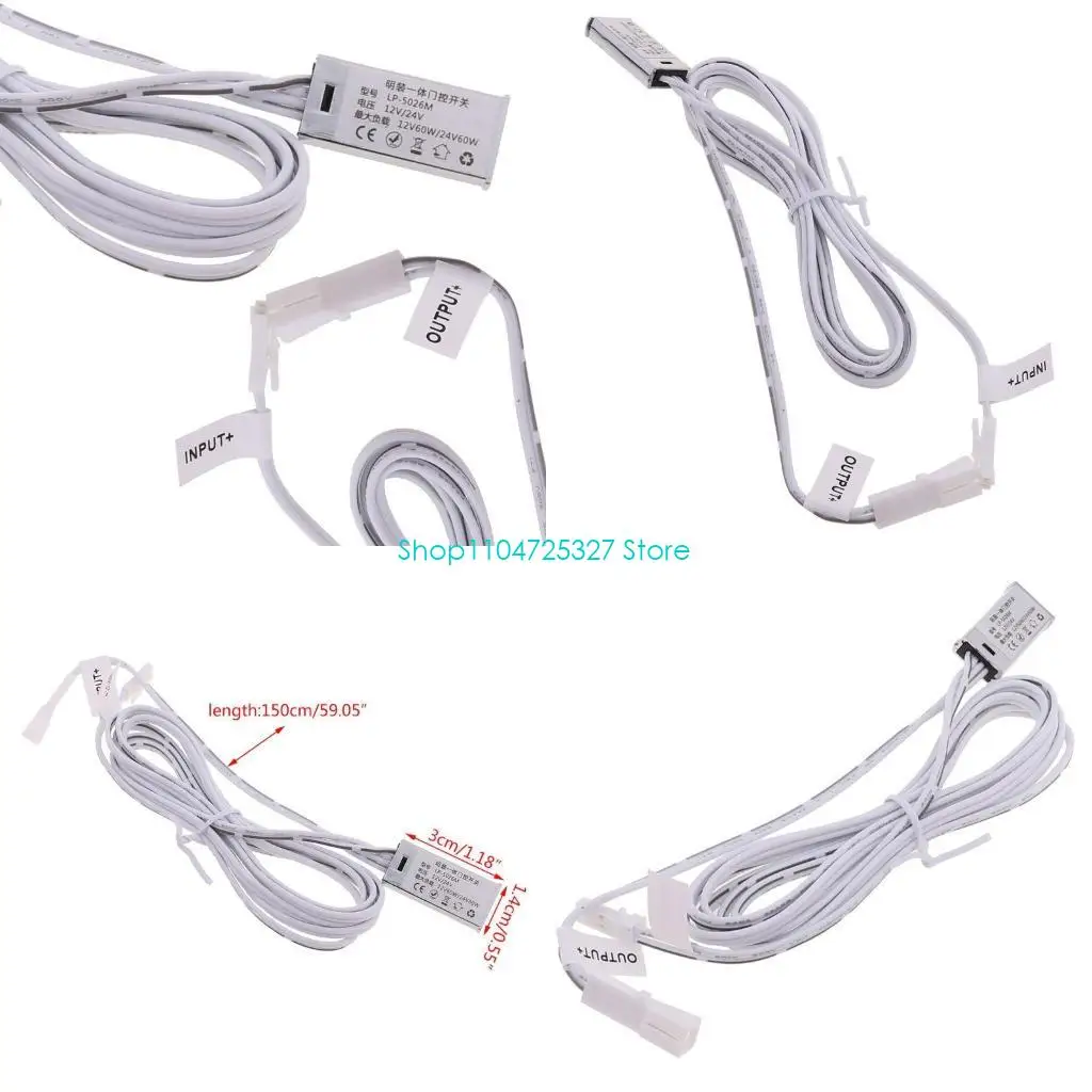 D8KF 12V/24V Wardrobe Cabinet Light Switch Door Control Switch 5A 60W
D8KF 12V/24V Wardrobe Cabinet Light Switch Door Control Switch 5A 60W