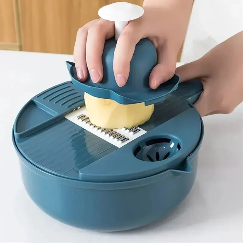 12 in 1 Multi-functional Vegetable Chopper Carrots Potatoes Manually Cut Shred Slicer Radish Grater with Container Kitchen Tools
12 in 1 Multi-functional Vegetable Chopper Carrots Potatoes Manually Cut Shred Slicer Radish Grater with Container Kitchen Tools