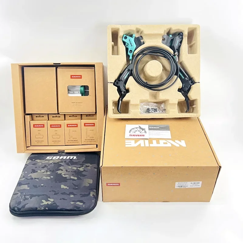 SRAM MOTIVE Green Hydraulic Brake Kits - Four - Rotor Design & Multi - Pad Solutions for Precision Handling on Any Course
SRAM MOTIVE Green Hydraulic Brake Kits - Four - Rotor Design & Multi - Pad Solutions for Precision Handling on Any Course