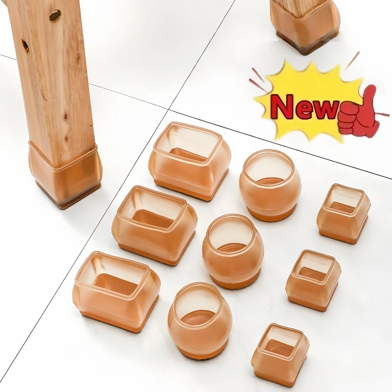4pcs Non-Slip Silicone Chair Leg Pads Multiple Sizes Sofa Foot Protectors Furniture Leg Caps Floor Protector Galette De Chaise
4pcs Non-Slip Silicone Chair Leg Pads Multiple Sizes Sofa Foot Protectors Furniture Leg Caps Floor Protector Galette De Chaise