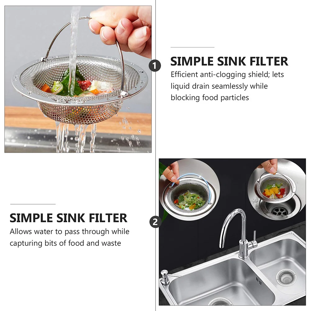 2pcs Sink Stainless Steel High Density Mesh Kitchen Bathroom Drain Basket Kitchen Sink Drain Strainer Hair Debris Trap Filter
2pcs Sink Stainless Steel High Density Mesh Kitchen Bathroom Drain Basket Kitchen Sink Drain Strainer Hair Debris Trap Filter