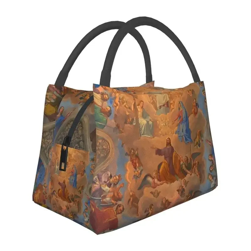 Custom Fresco Ceiling Painting San Giacomo Rome Lunch Bag Men Women Thermal Cooler Insulated Boxes for Office Travel
Custom Fresco Ceiling Painting San Giacomo Rome Lunch Bag Men Women Thermal Cooler Insulated Boxes for Office Travel