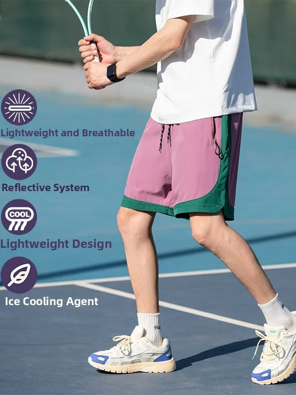 Yudongji Men's Fitness Training Shorts Quick Dry Lightweight Breathable Reflective Loose Fit Five Inch Running Sport Shorts
Yudongji Men's Fitness Training Shorts Quick Dry Lightweight Breathable Reflective Loose Fit Five Inch Running Sport Shorts
