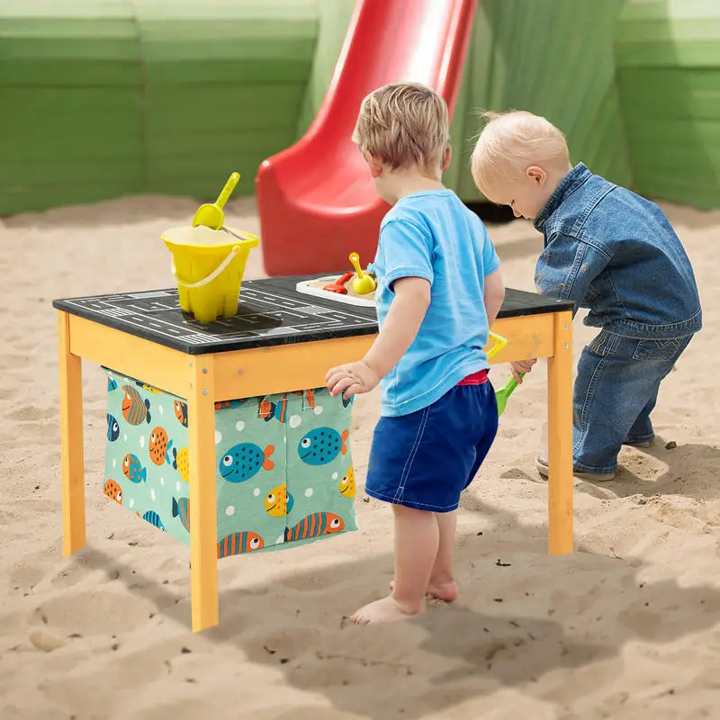 3-in-1 Kids Sand Water Activity Table with Foldable Storage Bin
3-in-1 Kids Sand Water Activity Table with Foldable Storage Bin