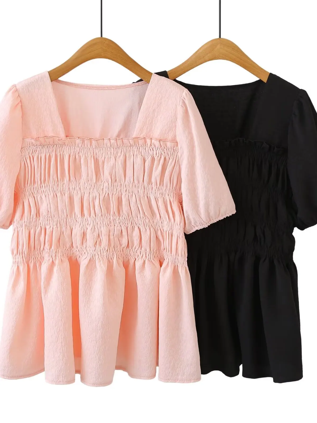 plus Size Women's Shirt Square Collar Bubble Sleeve Pleated Waist Cinched Summer Top French Style Loose Fit Polyester Fiber
plus Size Women's Shirt Square Collar Bubble Sleeve Pleated Waist Cinched Summer Top French Style Loose Fit Polyester Fiber