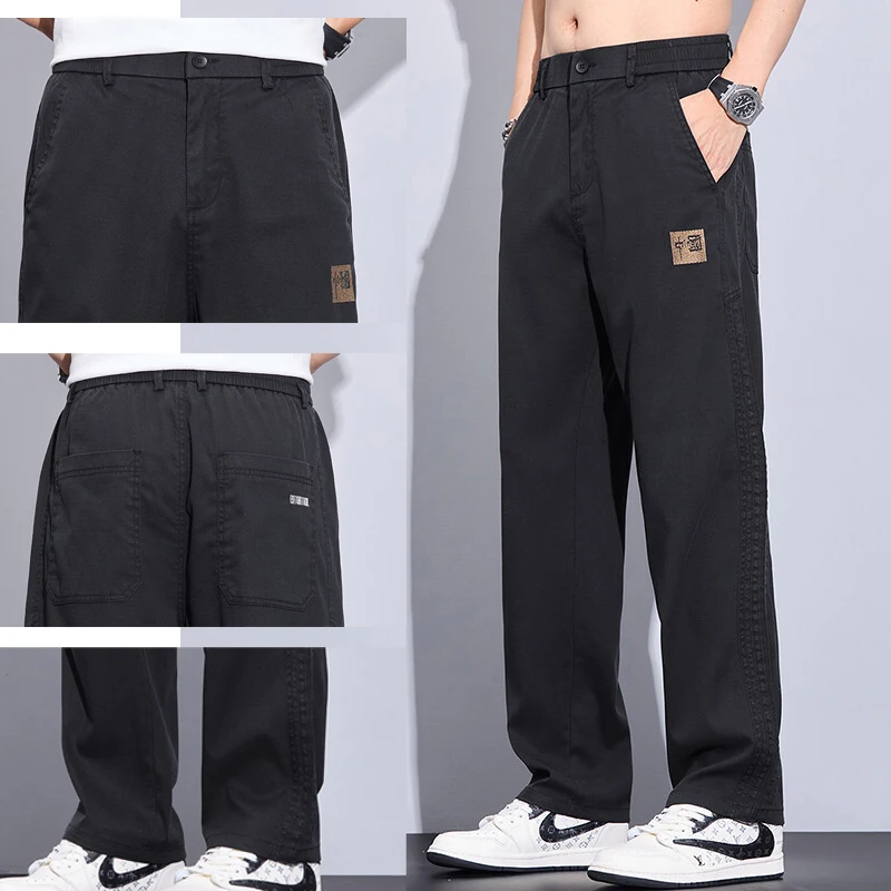 Men's Solid Elastic Waist Casual Pants | Comfort Fit & European Minimalist Style 28-38
Men's Solid Elastic Waist Casual Pants | Comfort Fit & European Minimalist Style 28-38