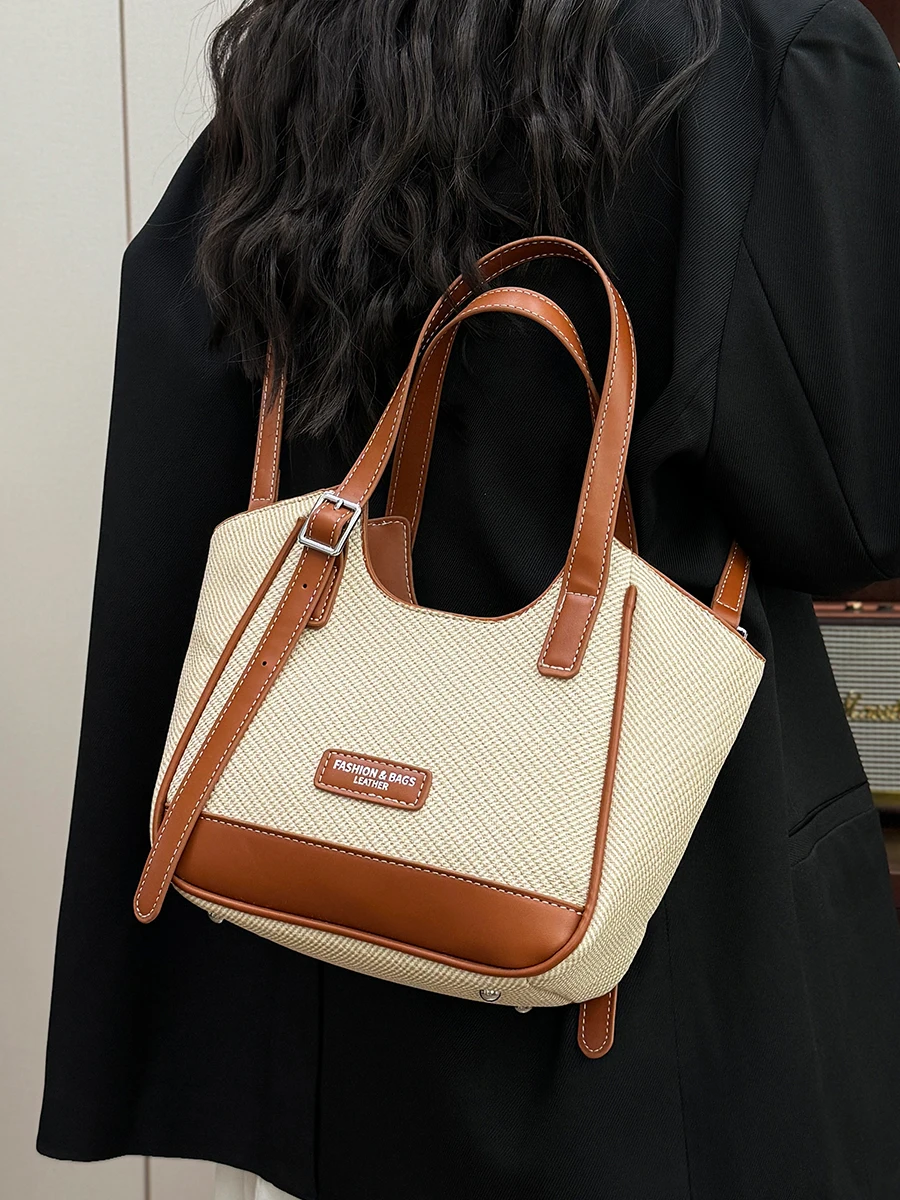 Women's 2025 Spring New Item Niche Handbag High Grade Shoulder Crossbody Bucket Bag Simple Casual Commuting Bag Large Capacity
Women's 2025 Spring New Item Niche Handbag High Grade Shoulder Crossbody Bucket Bag Simple Casual Commuting Bag Large Capacity