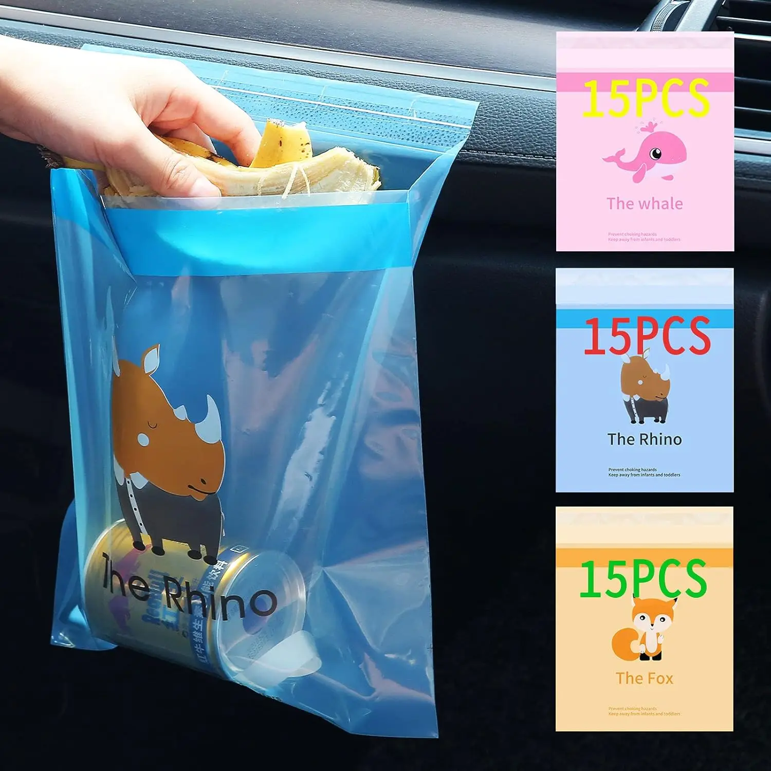 45pcs Disposable Car Trash Bags, Stick-On, Waterproof & Leak-Proof, Multi-Use for Car, Home, Office
45pcs Disposable Car Trash Bags, Stick-On, Waterproof & Leak-Proof, Multi-Use for Car, Home, Office
