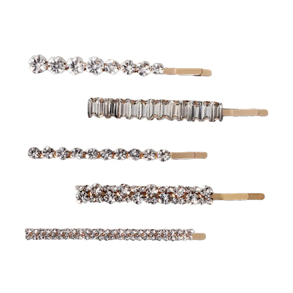 5Pcs Rhinestone Hairpins Crystal Design Hair Clips Birthday Wedding Party Women Hair Accessories Sparkly Bang Clips
5Pcs Rhinestone Hairpins Crystal Design Hair Clips Birthday Wedding Party Women Hair Accessories Sparkly Bang Clips