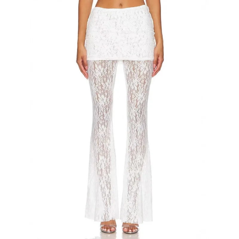2025French Style Temperament Polyester Lace High Waist Elastic Band Casual Flared Pants2025Popular Summer Fashion New Long
2025French Style Temperament Polyester Lace High Waist Elastic Band Casual Flared Pants2025Popular Summer Fashion New Long
