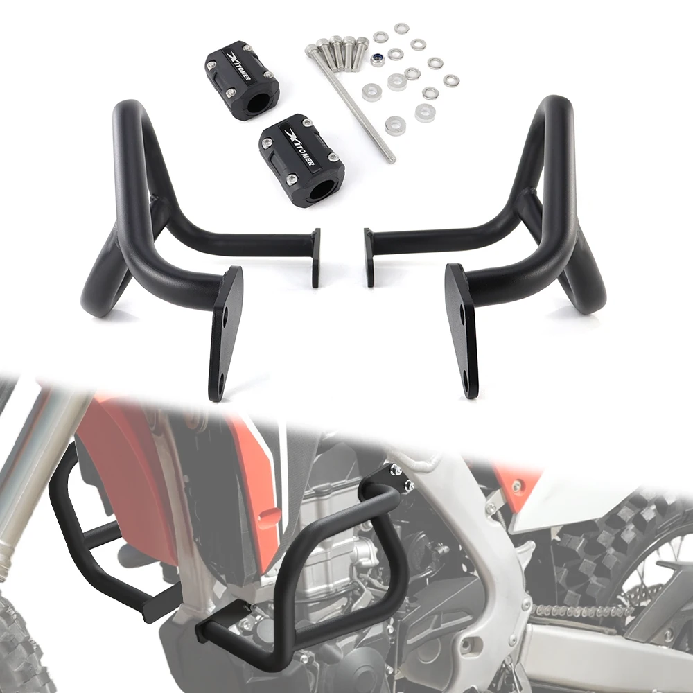 Engine Guards Crash Cages Motorcycle Steel Highway Crash Bars CRF450L 2018-2021 CRF450RL 2021-2026 CRF450X 2018-2026 For HONDA
Engine Guards Crash Cages Motorcycle Steel Highway Crash Bars CRF450L 2018-2021 CRF450RL 2021-2026 CRF450X 2018-2026 For HONDA