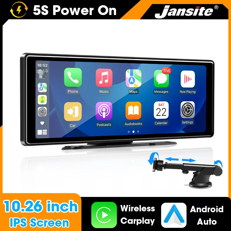 10.26'' Portable Carplay Android Auto Car Radio Multmedia Video Player Universal Automotive Display Screen 5G WIFI FM AUX Output
10.26'' Portable Carplay Android Auto Car Radio Multmedia Video Player Universal Automotive Display Screen 5G WIFI FM AUX Output