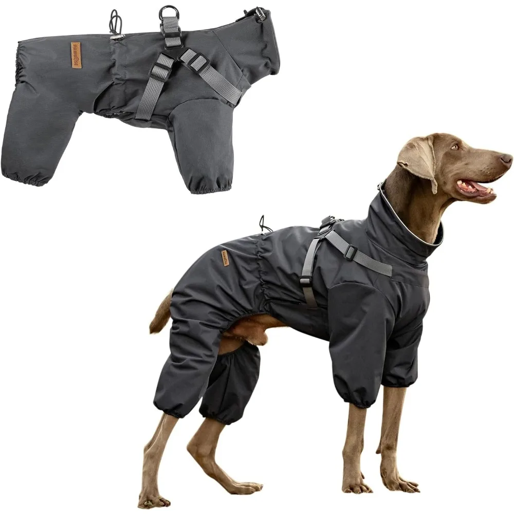 Premium Dog Raincoat with Harness for Medium Large Dogs, Adjustable Dog Rain Jacket,Reflective waterproof 4 Legs Outdoor Coat
Premium Dog Raincoat with Harness for Medium Large Dogs, Adjustable Dog Rain Jacket,Reflective waterproof 4 Legs Outdoor Coat