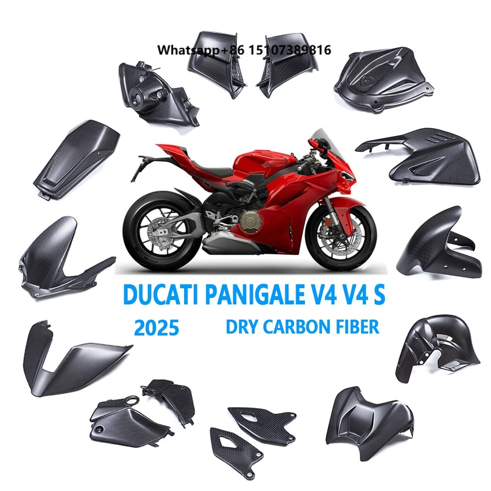 Carbon Real Full Pre-preg Dry Carbon Fiber Motorcycle Full Set Carbon Fairings for Panigale V4 V4S V4R 2025+
Carbon Real Full Pre-preg Dry Carbon Fiber Motorcycle Full Set Carbon Fairings for Panigale V4 V4S V4R 2025+