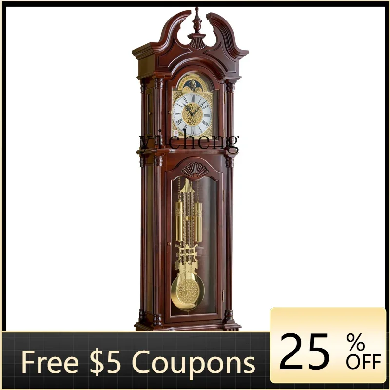 ZC mechanical floor clock villa seat vertical clock Chinese retro living room ornament table clock
ZC mechanical floor clock villa seat vertical clock Chinese retro living room ornament table clock