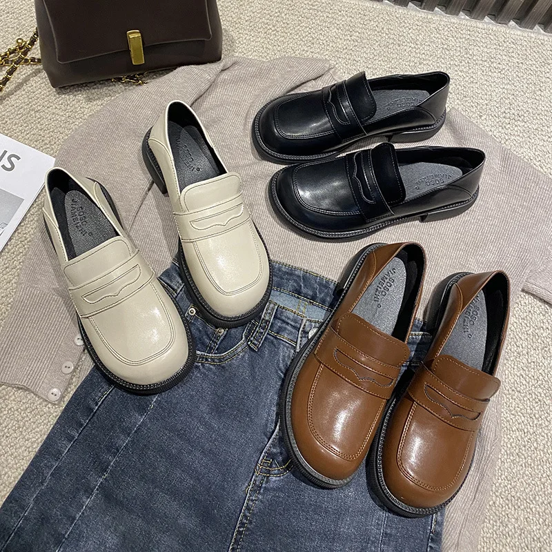 Shoes Loafers Women Casual Leisure Genuine Cow Leather Platform Ladies Outdoor Soft Flat Round Chunky
Shoes Loafers Women Casual Leisure Genuine Cow Leather Platform Ladies Outdoor Soft Flat Round Chunky