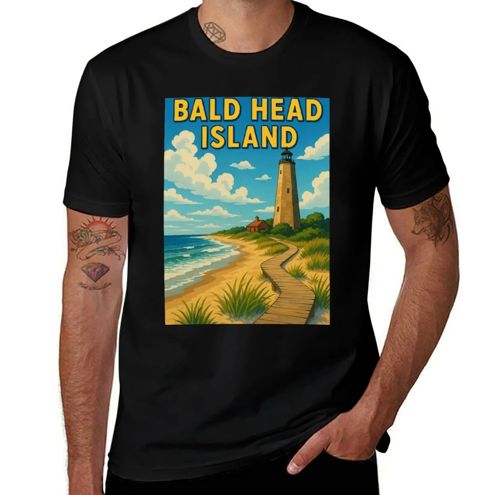 Bald Head Island Boardwalk to Lighthouse on Coastal Beach T-Shirt cheap stuff quick-drying mens big and tall t shirts
Bald Head Island Boardwalk to Lighthouse on Coastal Beach T-Shirt cheap stuff quick-drying mens big and tall t shirts