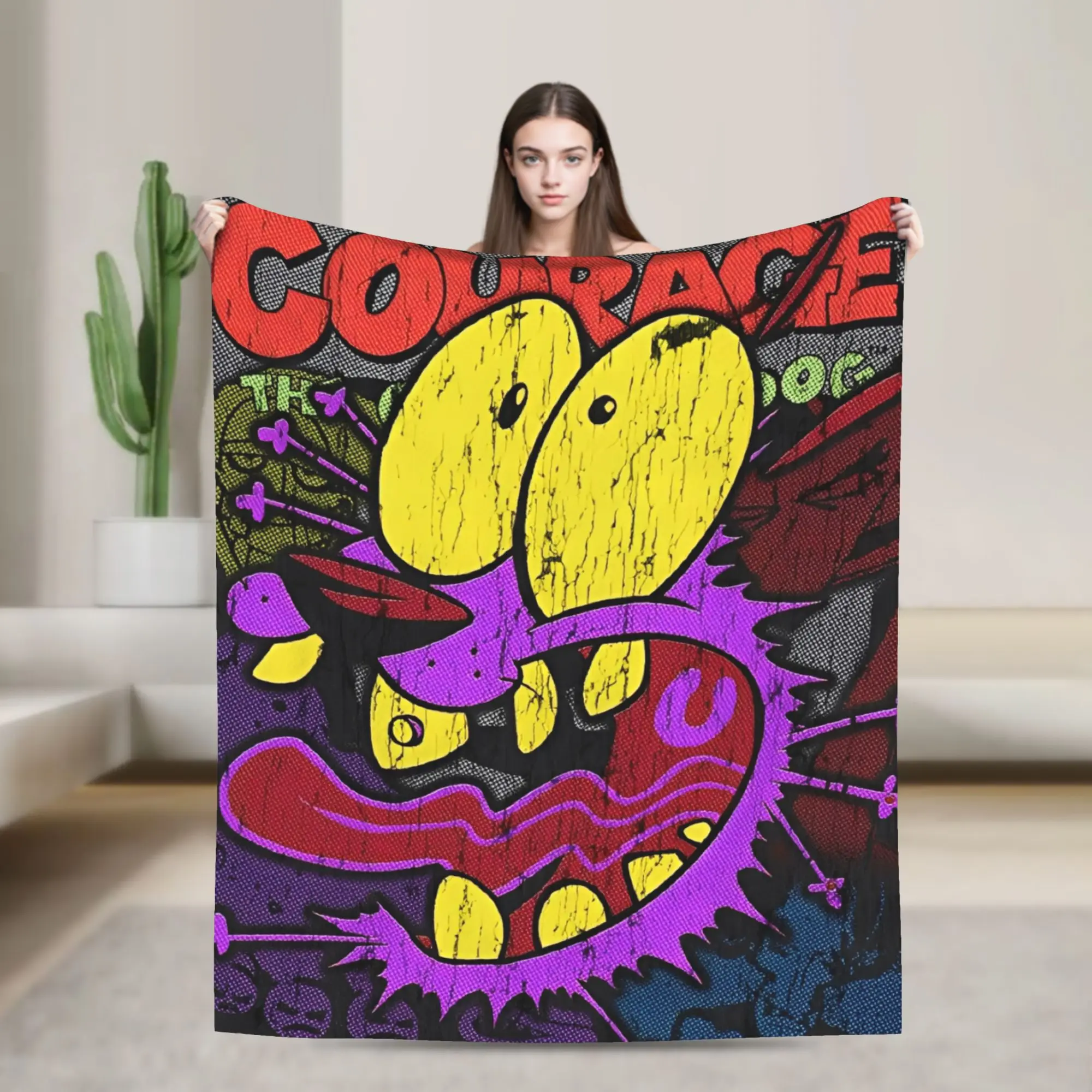 Courage Cowardlys Dog Blankets Quality Soft Warm Throw Blanket Spring Travel Office Couch Chair Novelty Bedspread
Courage Cowardlys Dog Blankets Quality Soft Warm Throw Blanket Spring Travel Office Couch Chair Novelty Bedspread