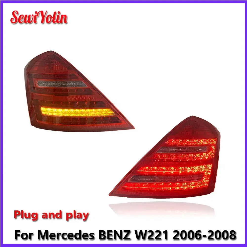 Автомобильные аксессуары, задний светодиодный фонарь для Mercedes BENZ W221 2006-2008 DRL, противотуманные задние фонари для прицепа, указатель поворота Voiture Plug And Play 
Автомобильные аксессуары, задний светодиодный фонарь для Mercedes BENZ W221 2006-2008 DRL, противотуманные задние фонари для прицепа, указатель поворота Voiture Plug And Play